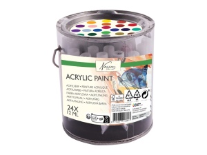 TEMPERA ACRILICA 24/SET, 12 ML