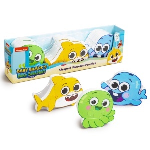 Baby Shark puzzle lemn