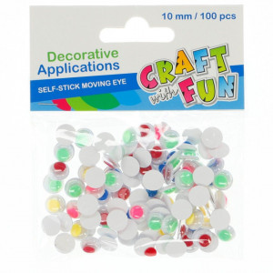 Craft ochi color 10 mm/100buc