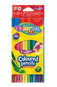 Creioane colorate cu guma 12/set Colorino