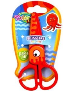 Foarfeca plastic pentru copii 13 cm.Colorino - Img 7