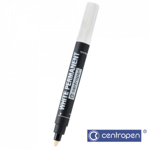 Marker permanent alb gros Centropen
