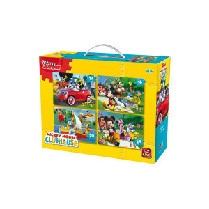 PUZZLE 4 IN 1 CLUBUL LUI MICKEY MOUSE