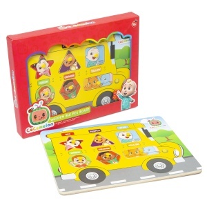 Puzzle lemn autobuz Cocomelon - Img 3