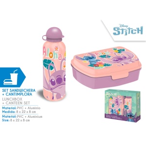 Set lunch (cutie sandwich+sticla de apa) 500ml Stitch