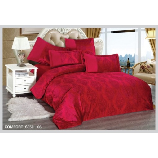 Спално бельо за двойно легло от кралски кадифе Velvetto, East Comfort, 6 части – Премиум удоволствие и луксозен комфорт, с технология за дигитална бродерия, код EST-S350-06