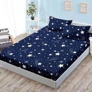 Чаршаф с ластик 160x200 см + 2 калъфки за възглавница 50x70 см SPR-JE-05
