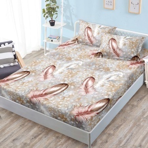 Чаршаф с ластик 160x200 см + 2 калъфки за възглавница 50x70 см SPR-JE-64