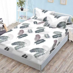 Чаршаф с ластик 160x200 см + 2 калъфки за възглавница 50x70 см SPR-JE-02