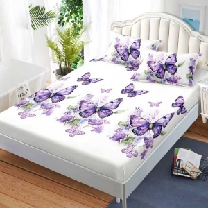 Чаршаф с ластик 160x200 см + 2 калъфки за възглавница 50x70 см SPR-JE-32