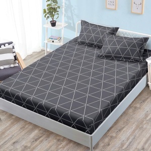 Чаршаф с ластик 160x200 см + 2 калъфки за възглавница 50x70 см SPR-JE-41