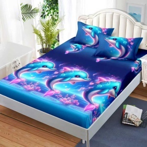Чаршаф с ластик 160x200 см + 2 калъфки за възглавница 50x70 см SPR-JE-61