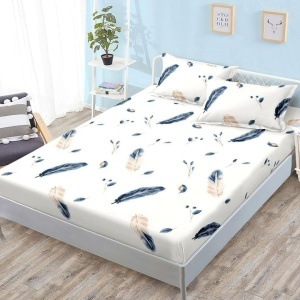 Чаршаф с ластик 180x200 см + 2 калъфки за възглавница 50x70 см SPR-J-45 - Img 2