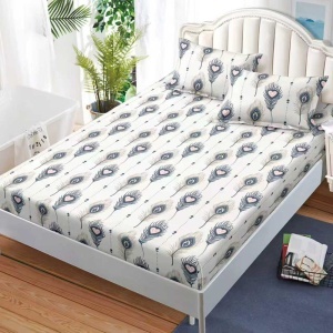 Чаршаф с ластик 160x200 см + 2 калъфки за възглавница 50x70 см SPR-JE-68