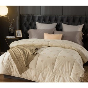 КОМПЛЕКТ: Завивка 200x230 см + 2 възглавници 50x70 см с естествена вълна Wooltex, ПРЕМИУМ, 200x220 см, произведено в Румъния, код SBR-PLT-15 - Img 3