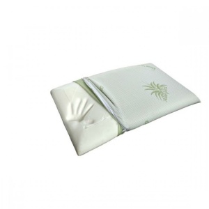 Комплект от 2 възглавници Memory Foam Aloe Vera 42x72x11 см, произведени в Румъния, код SBR-PN-22 - Img 2