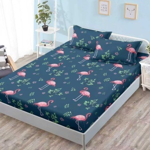Чаршаф с ластик 160x200 см + 2 калъфки за възглавница 50x70 см SPR-JE-06