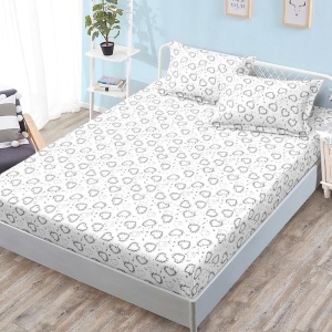 Чаршаф с ластик 180x200 см + 2 калъфки за възглавница 50x70 см SPR-J-63