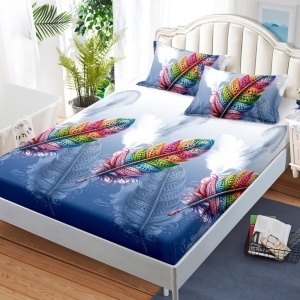 Чаршаф с ластик 180x200 см + 2 калъфки за възглавница 50x70 см SPR-J-72
