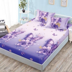 Чаршаф с ластик 180x200 см + 2 калъфки за възглавница 50x70 см SPR-J-86