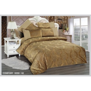 Спално бельо за двойно легло от кралски кадифе Velvetto, East Comfort, 6 части – Премиум удоволствие и луксозен комфорт, с технология за дигитална бродерия, код EST-S350-02