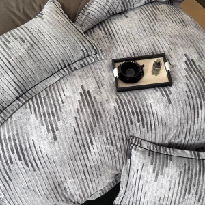 Спално бельо за двойно легло, DeLuxe плътен памук, 6 части, с ластик, в елегантна кутия JOJ-LXC-32 - Img 7