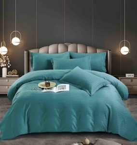 Хотелско спално бельо HoReCa, двоен размер, фин дамаск Deluxe, 6 части, код JOJ-DM-04