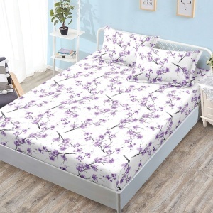 Чаршаф с ластик 160x200 см + 2 калъфки за възглавница 50x70 см SPR-JE-03