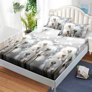Чаршаф с ластик 160x200 см + 2 калъфки за възглавница 50x70 см SPR-JE-42
