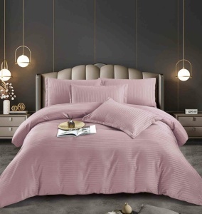 Хотелско спално бельо HoReCa, двоен размер, фин дамаск Deluxe, 6 части, код JOJ-DM-20