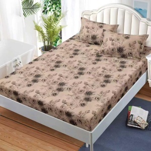 Чаршаф с ластик 160x200 см + 2 калъфки за възглавница 50x70 см SPR-JE-49