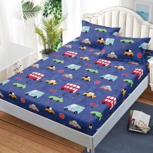 Чаршаф с ластик 180x200 см + 2 калъфки за възглавница 50x70 см SPR-J-14