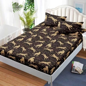 Чаршаф с ластик 160x200 см + 2 калъфки за възглавница 50x70 см SPR-JE-36