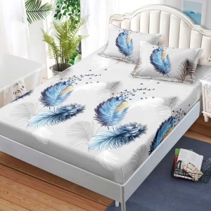 Чаршаф с ластик 180x200 см + 2 калъфки за възглавница 50x70 см SPR-J-123