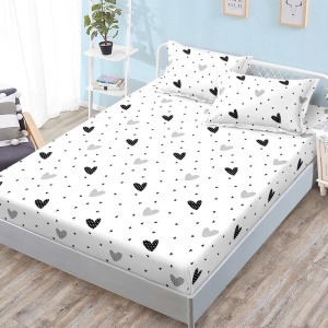 Чаршаф с ластик 180x200 см + 2 калъфки за възглавница 50x70 см SPR-J-70 - Img 2
