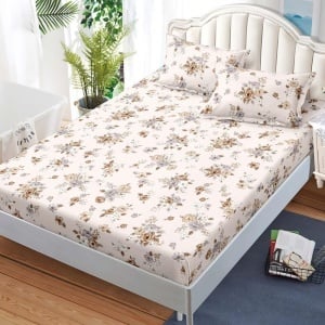 Чаршаф с ластик 180x200 см + 2 калъфки за възглавница 50x70 см SPR-J-77