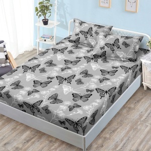 Чаршаф с ластик 160x200 см + 2 калъфки за възглавница 50x70 см SPR-JE-14