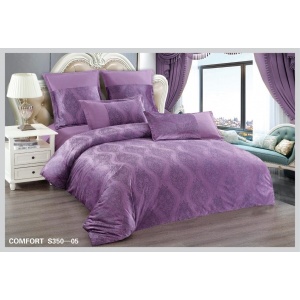 Спално бельо за двойно легло от кралски кадифе Velvetto, East Comfort, 6 части – Премиум удоволствие и луксозен комфорт, с технология за дигитална бродерия, код EST-S350-05