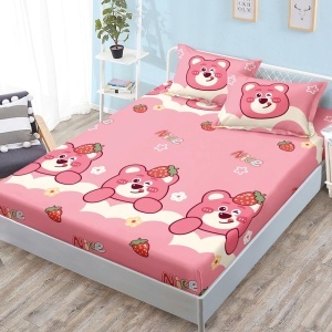 Чаршаф с ластик 160x200 см + 2 калъфки за възглавница 50x70 см SPR-JE-40