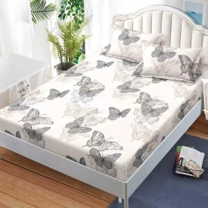 Чаршаф с ластик 160x200 см + 2 калъфки за възглавница 50x70 см SPR-JE-50