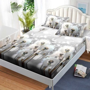 Чаршаф с ластик 180x200 см + 2 калъфки за възглавница 50x70 см SPR-J-93