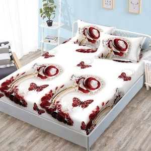 Чаршаф с ластик 180x200 см + 2 калъфки за възглавница 50x70 см SPR-J-95 - Img 2