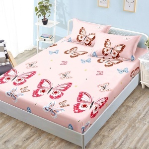 Чаршаф с ластик 160x200 см + 2 калъфки за възглавница 50x70 см SPR-JE-18