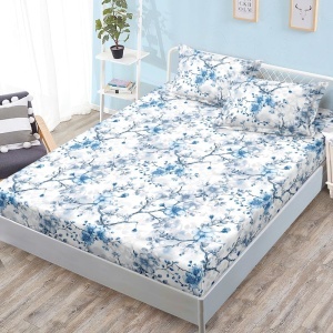 Чаршаф с ластик 160x200 см + 2 калъфки за възглавница 50x70 см SPR-JE-28
