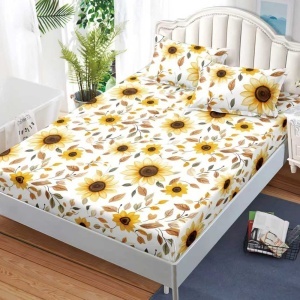 Чаршаф с ластик 180x200 см + 2 калъфки за възглавница 50x70 см SPR-J-101