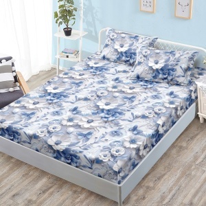 Чаршаф с ластик 180x200 см + 2 калъфки за възглавница 50x70 см SPR-J-61