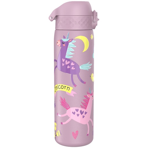 Бутилка за вода Ion8 Print, мет, 600ml, Unicorns