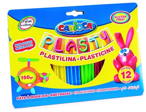 Пластелин Carioca 12 цв.х 12,5гр.