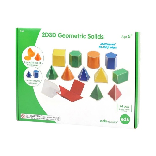 Геометрични тела 2D, 3D с разгъвки