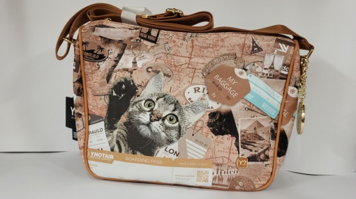 Чанта Ynot Best Friend 370, 31x12x25cm, Cat Map